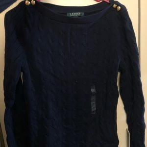 Navy Lauren Ralph Lauren Sweater (NEW)